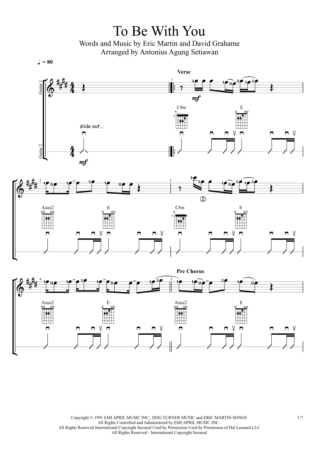 To Be With You (arr. Antonius Agung Setiawan)