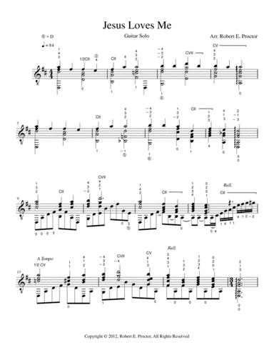 Jesus Loves Me (arr. Robert E. Proctor)
