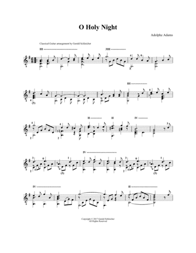 O Holy Night (arr. Gerald Schleicher)
