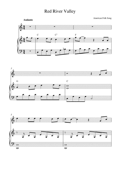 Red River Valley (oboe solo and piano accompaniment) (arr. Kaiserin Rebecca)