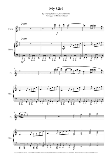My Girl (arr. Matthew pyeon)