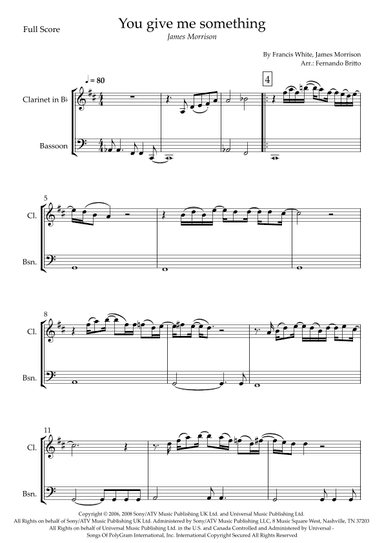 You Give Me Something (arr. Fernando Britto)