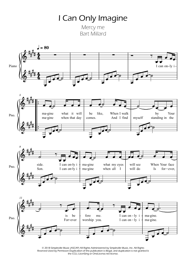 I Can Only Imagine (arr. Ygor Nunes)