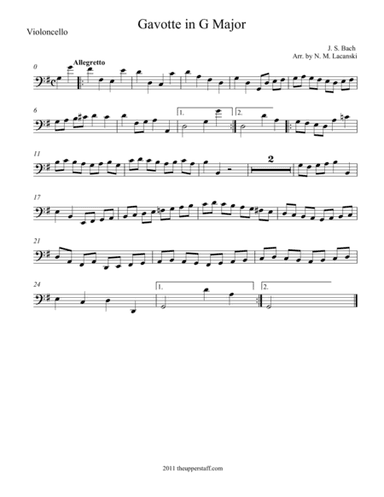 Gavotte in G Major (arr. Nick Lacanski)