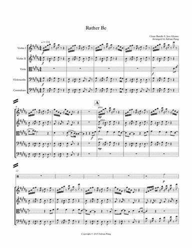 Rather Be (arr. Adrian Pang)