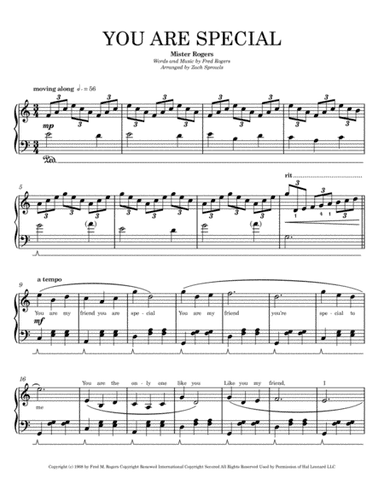 You Are Special from MISTER ROGERS' NEIGHBORHOOD (arr. Zach Sprowls)