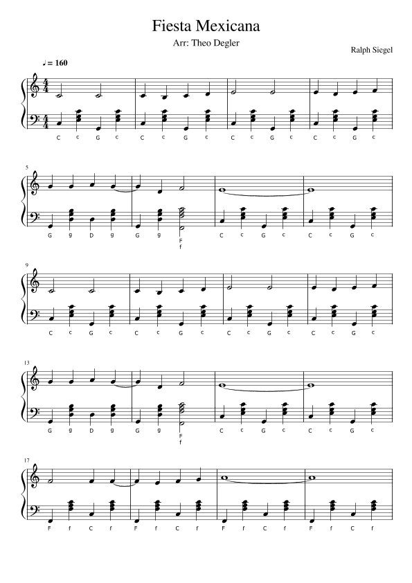 Fiesta Mexicana (arr. Theo Degler)