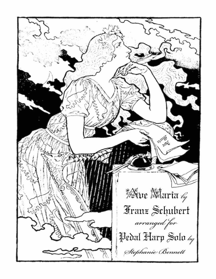 Ave Maria by Schubert (Pedal Harp Solo) (arr. Stephanie Bennett)