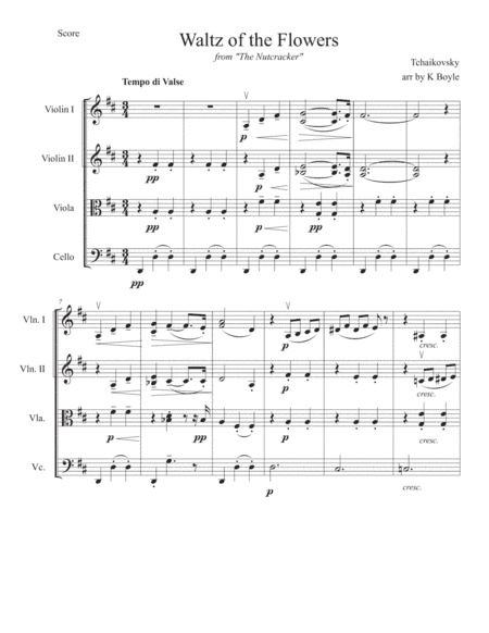 Waltz of the Flowers (arr. Karlie Boyle)