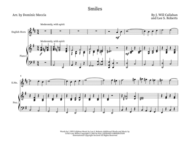 Smiles (arr. Dominic Meccia)