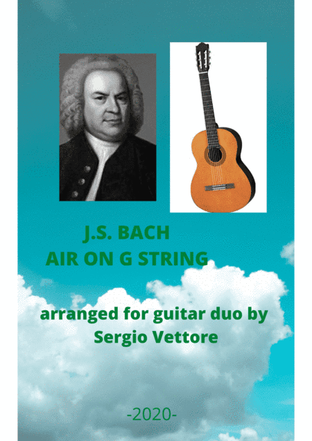 AIR ON G STRING by J.S. Bach-arranged for guitar duo by Sergio Vettore (arr. sergio vettore)