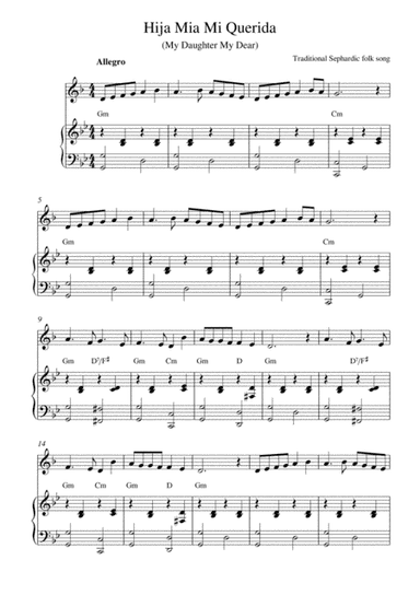 Hija Mia Mi Querida (My Daughter My Dear) (arr. Kaiserin Rebecca)