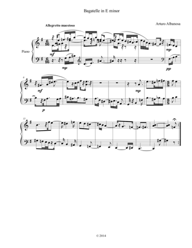 Bagatelle in E minor