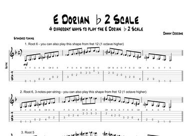 E Dorian b2 Scale (4 Ways to Play)