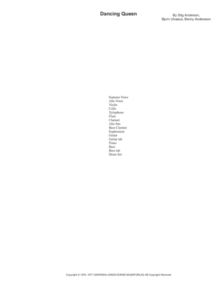 Dancing Queen (arr. Mark McCarron)