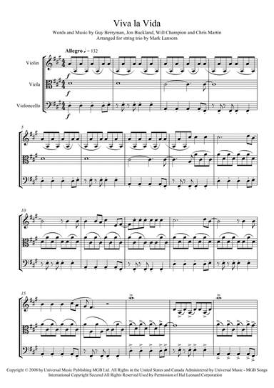 Viva La Vida (arr. Mark Lansom)