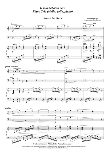O Mio Babbino Caro (arr. Uwe Roessler)