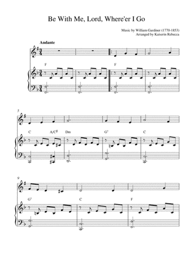 Be With Me, Lord, Where'er I Go (arr. Kaiserin Rebecca)