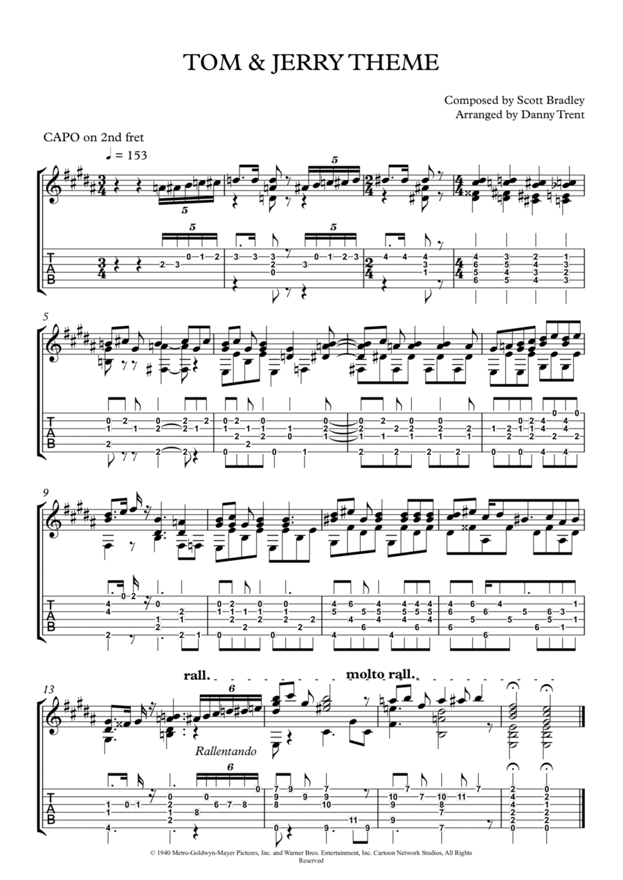 Tom And Jerry (arr. Danny Trent)
