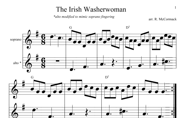 Irish Washerwoman (arr. Robert McCormack)