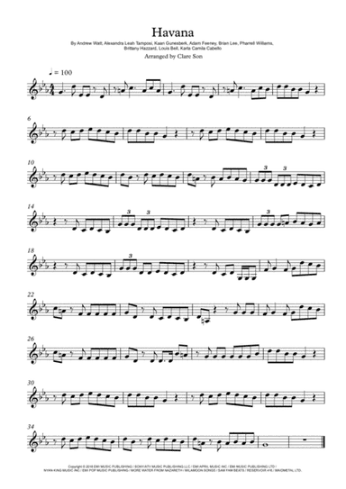 Havana (arr. Clare Son)