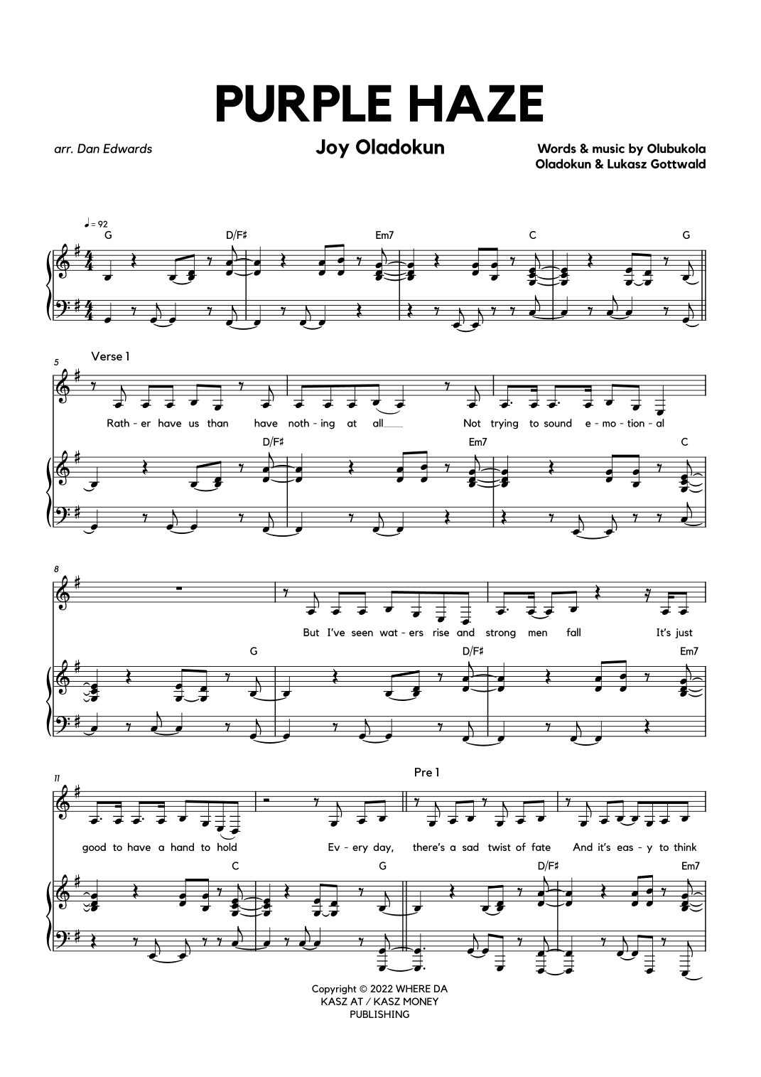 Purple Haze (arr. Dan Edwards)