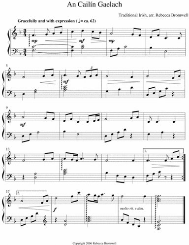 "An Cailín Gaelach" (arr. Rebecca Bromwell)