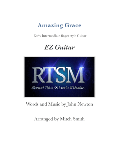 Amazing Grace for EZ finger style Guitar (arr. Mitch Smith)