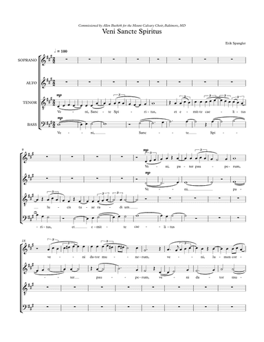 Veni Sancte Spiritus - SATB choir