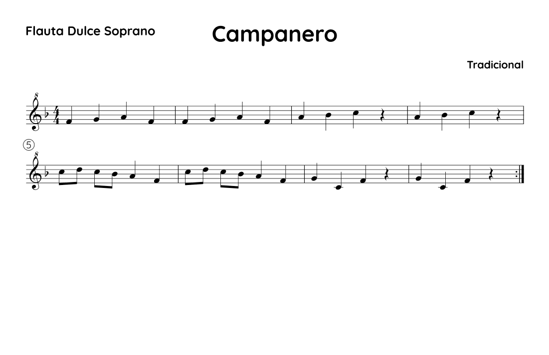 Campanero - F (arr. SUZUME)