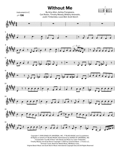 Without Me (arr. Nathan Allen)
