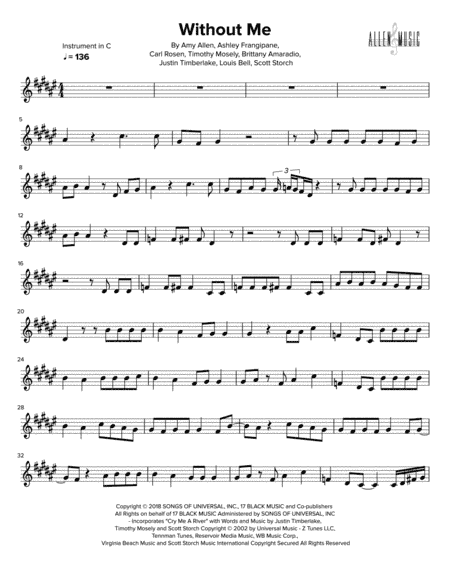 Without Me (arr. Nathan Allen)