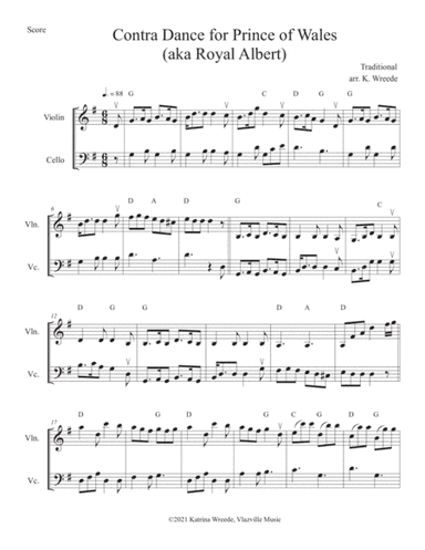 Contra Dance - Prince of Wales (aka Royal Albert) (arr. K. Wreede)