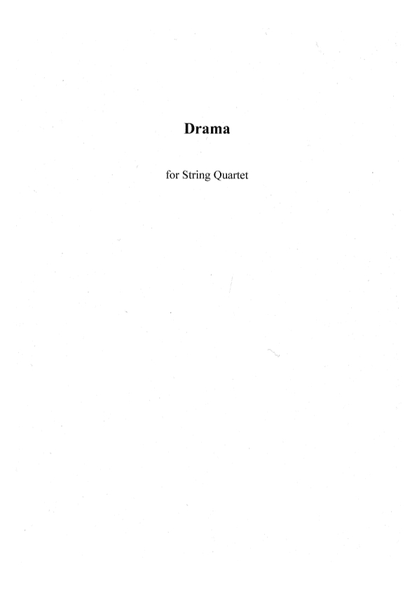 Drama - Score Only