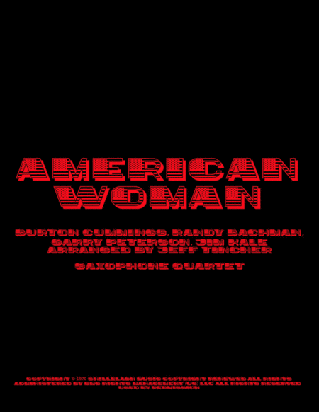 American Woman (arr. Jeff Tincher)