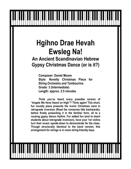Hgihno Drae Hevah Ewsleg Na! An Ancient Scandinavian Hebrew Gypsy Christmas Dance (or is it?) for St