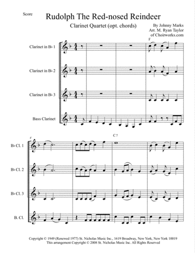 Rudolph The Red-nosed Reindeer (arr. M. Ryan Taylor)