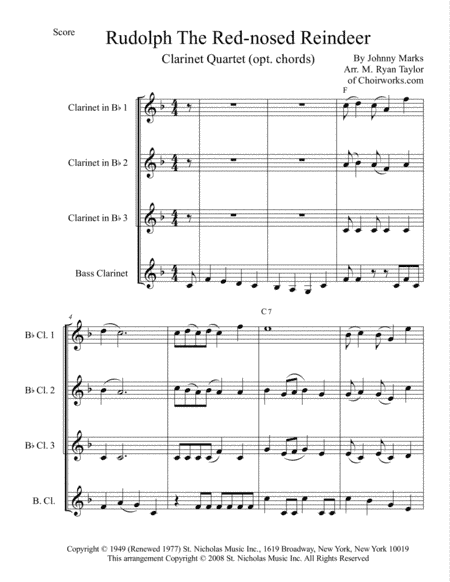 Rudolph The Red-nosed Reindeer (arr. M. Ryan Taylor)