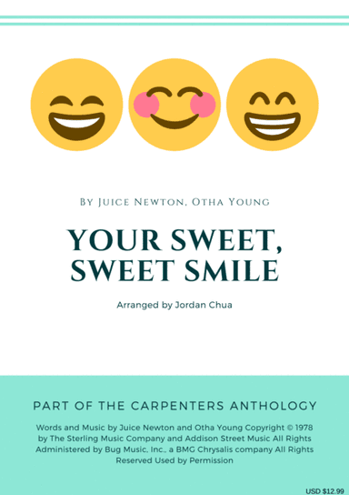 Your Sweet, Sweet Smile (arr. Jordan Chua)