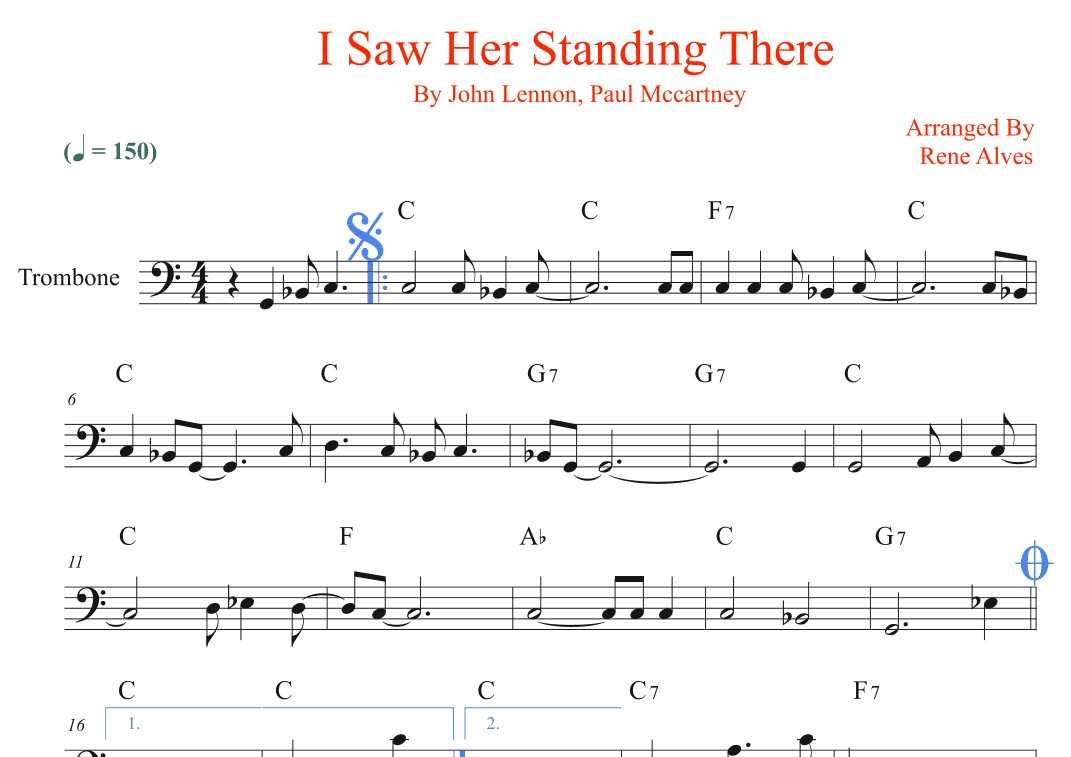 I Saw Her Standing There (arr. Rene Alves)