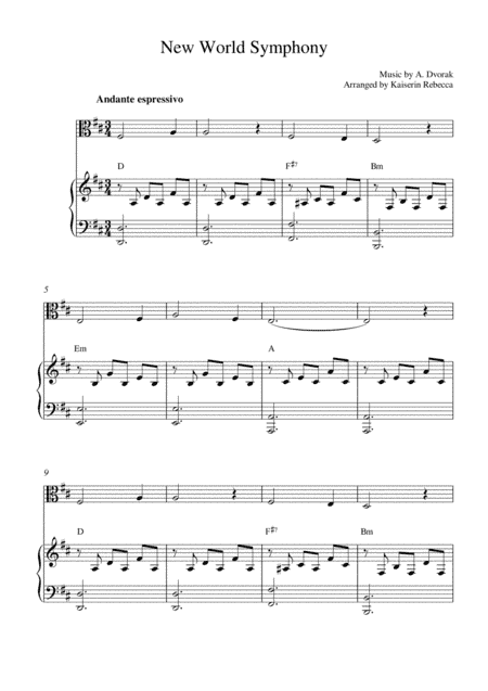 New World Symphony (arr. Kaiserin Rebecca)