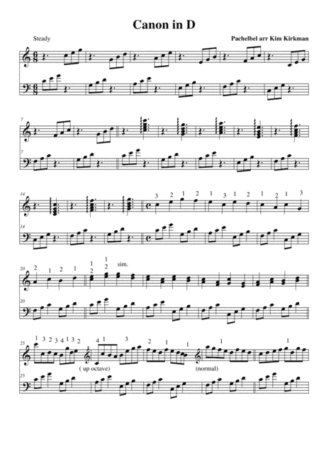 Pachelbel's Canon in C for harp (arr. Kim Kirkman)