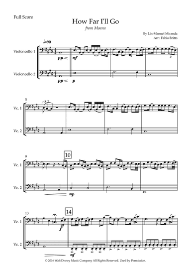 How Far I'll Go (arr. Fabio Britto)