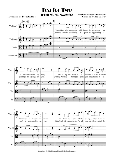 Tea for two (arr. Jhonata Lino)