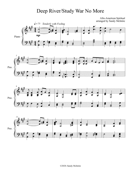 Deep River/Study War No More (arr. Sandy McIntire)