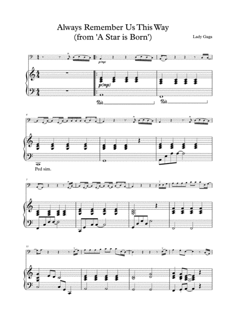 Always Remember Us This Way (arr. Vikki Hoodless)