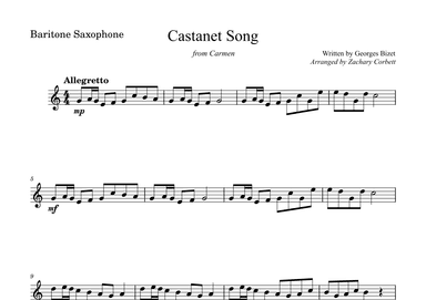 Castanet Song (arr. Zachary Corbett)