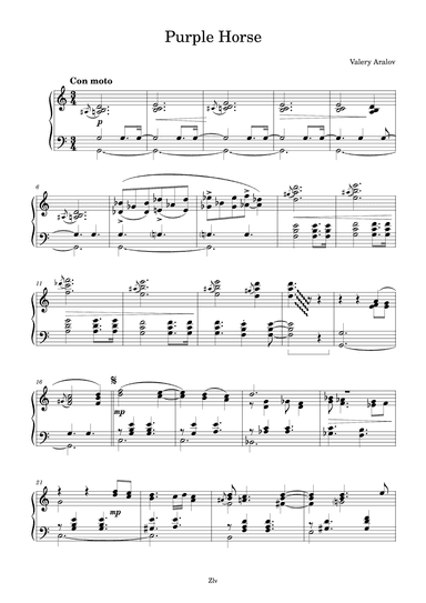 Purple Horse (arr. Zellev Music)