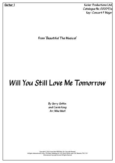 Will You Love Me Tomorrow (will You Still Love Me Tomorrow) (arr. Michael Storeton-West)