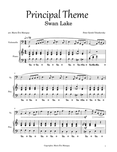 Swan Lake (arr. Marie-Ève Mainguy)